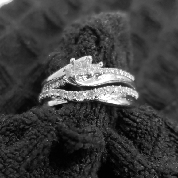 Zales Jewelry - White gold Diamond wedding set